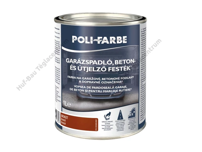 POLI-FARBE Garázspadló, beton- és útjelző festék Opál 1l