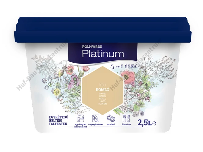 POLI-FARBE Platinum beltéri falfesték Komló 2,5l