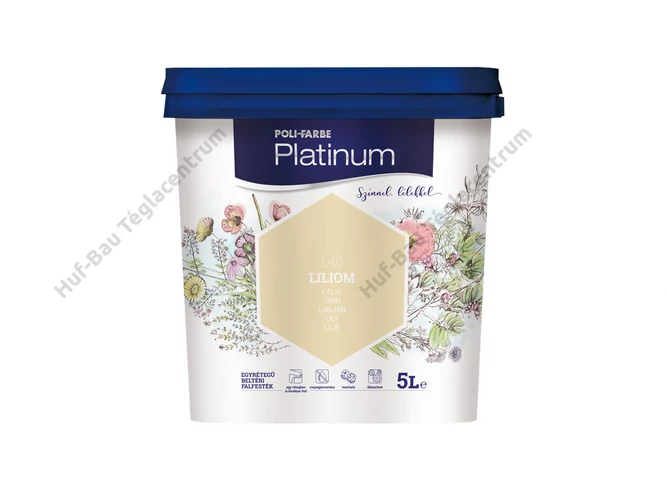 POLI-FARBE Platinum beltéri falfesték Liliom l40 5l