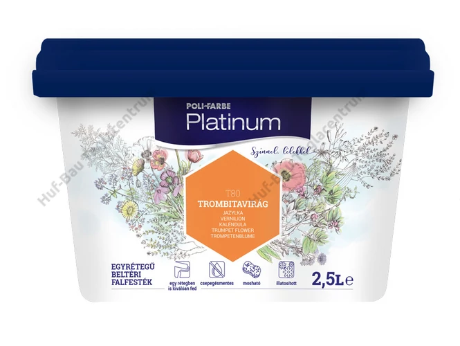 POLI-FARBE Platinum beltéri falfesték Trombitavirág 2,5l