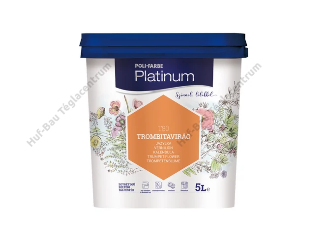 POLI-FARBE Platinum beltéri falfesték Trombitavirág 5l