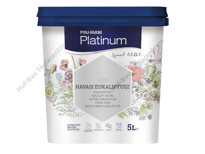 POLI-FARBE Platinum beltéri falfesték Havasi eukaliptusz H35 5l