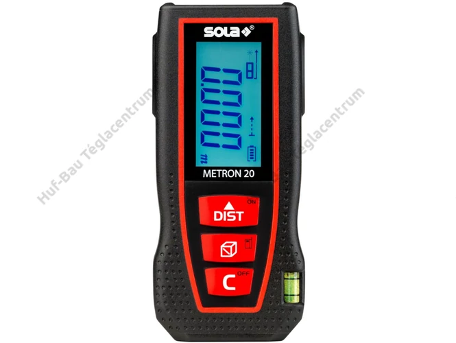SOLA METRON 20 lézeres távolságmérő, térfogat, terület és folyamatos mérési funkcióval. Bruttó: [PRICE]