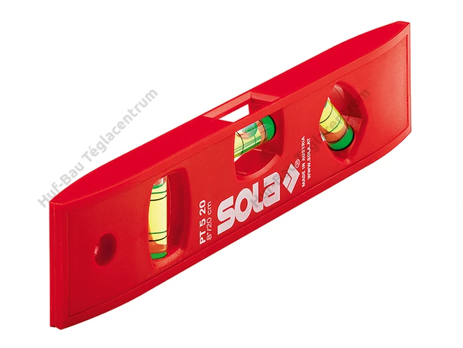 SOLA PT 5 20 műanyag Torpedo vízmérték