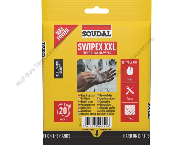 SOUDAL Swipex ipari tisztítókendő bliszter - 20 db