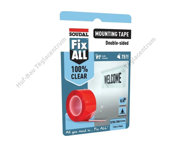 SOUDAL Fix All Mounting Tape átlátszó ragasztószalag 