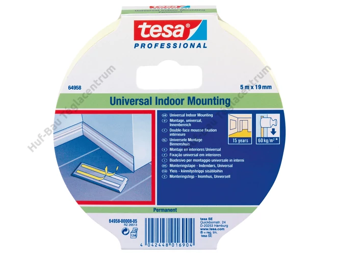 TESA Habosított kétoldalas ragasztószalag 19mmx10m (64958-00006-01)