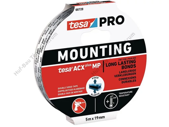 TESA Mounting PRO ACX+ professzionális tartós szalag 5mx19mm