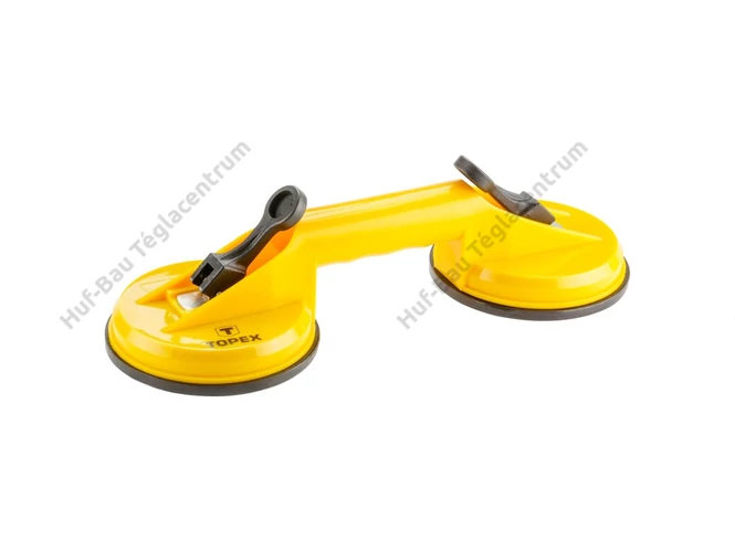 Üvegemelő vákumos 118mmx2 max  80kg. műanyagházas Topex (14A780)