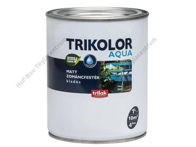 TRILAK Trikolor Aquamatt Zománcfesték Sötétzöld 1l