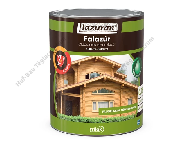 TRILAK Lazurán Időjárásálló Vékonylazúr 2 az 1-ben Konyak 0.75l