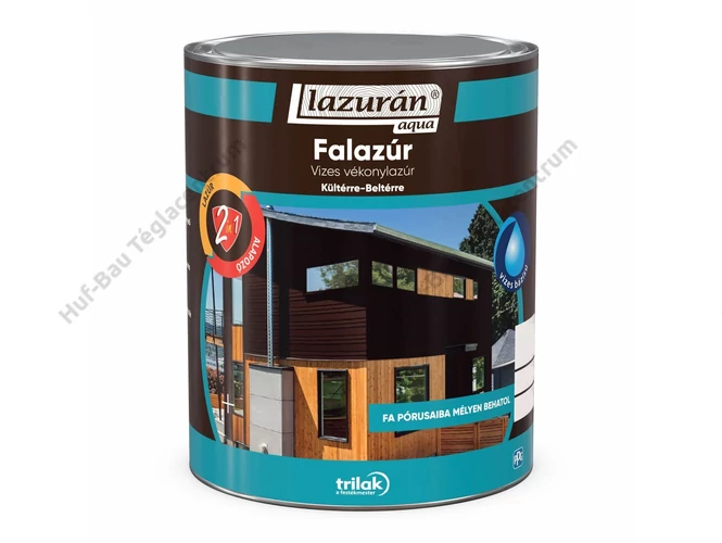 TRILAK Lazurán Időjárásálló Vékonylazúr 2 az 1-ben Konyak 2.5l