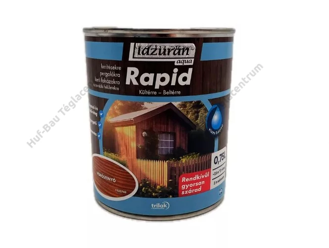 TRILAK Lazurán Aqua Rapid vörösfenyő 0,75l