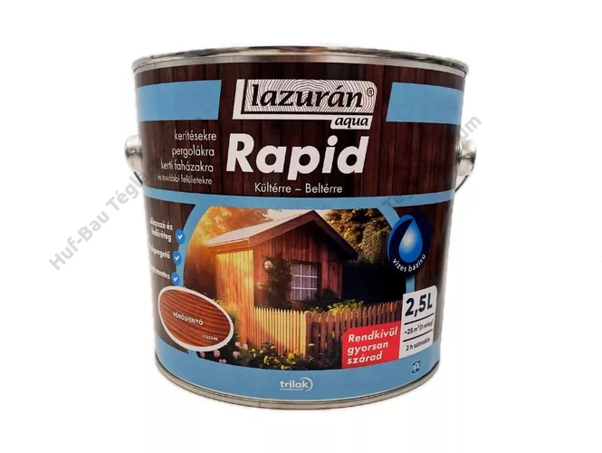 TRILAK Lazurán Aqua Rapid vörösfenyő 2,5l