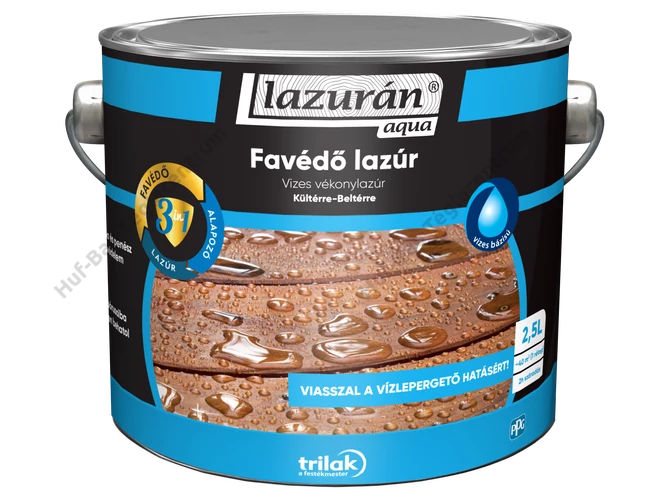 TRILAK Lazurán Aqua favédő lazúr 3in1 dió 2,5l