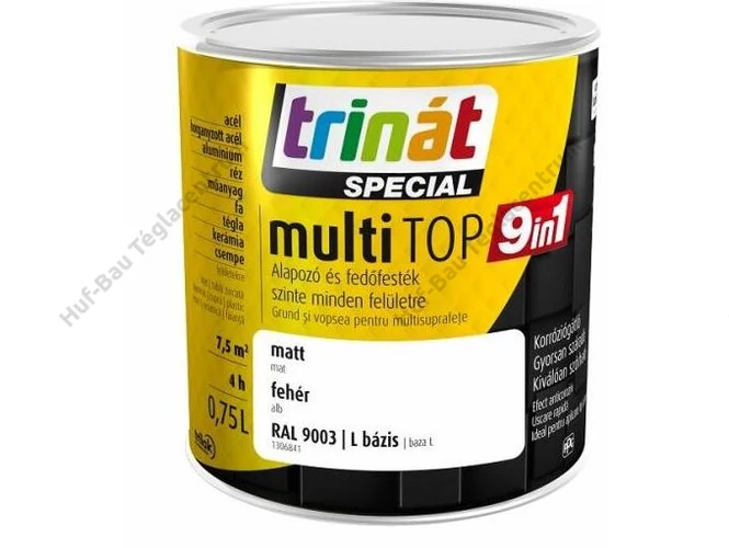 TRILAK Trinát Special multiTOP 9in1 fehér és L bázis - 0.75 L