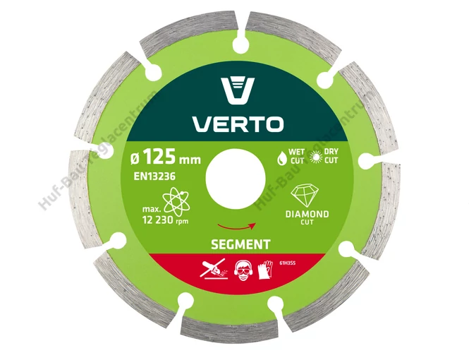 Verto gyémántvágó - 125 mm szegm