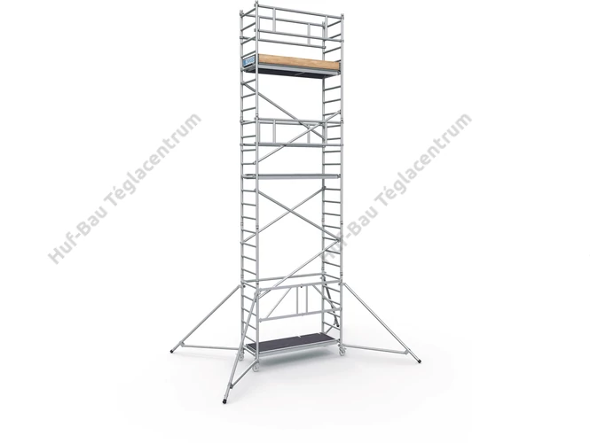Zarges PAXTower 1T gurulóállvány, 3-as csomag, 4,55 m-es munkamagassággal.
