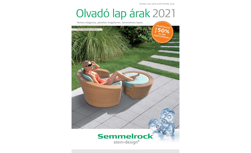 Semmelrock - Olvadó lap árak 2021