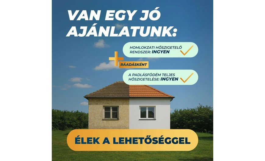 Hungarocell Felújítási Program – ingyenes homlokzati hőszigetelés családi házakra