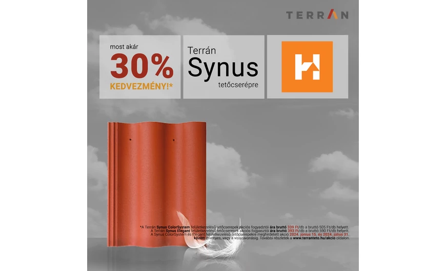 Terrán Synus cserép akció 2024.06.15-től