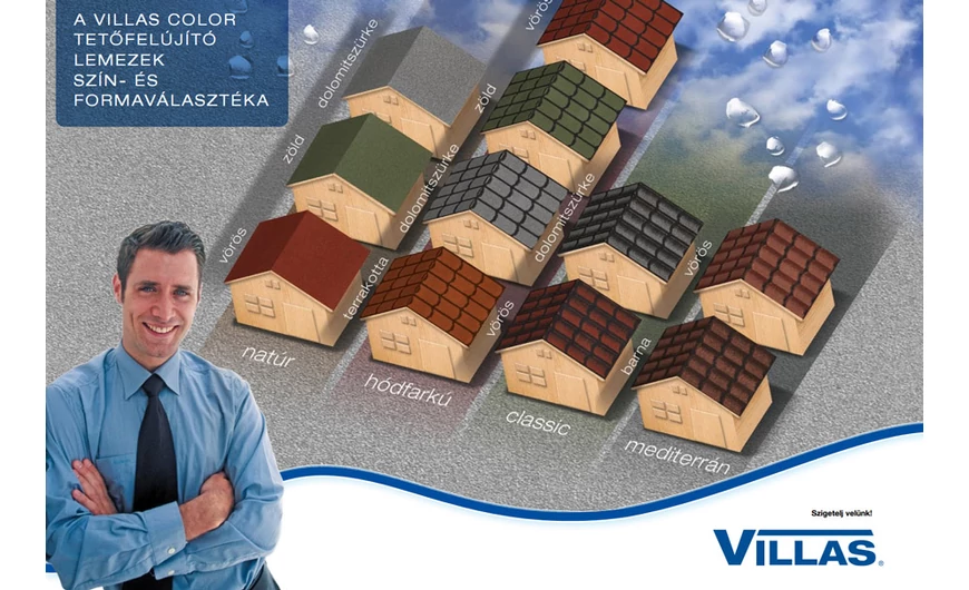 Villas Color tetőfelújító lemez akció